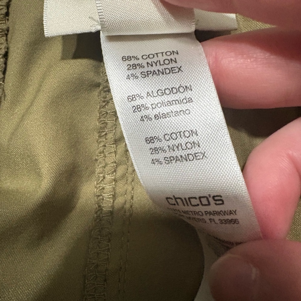 Chico's Khaki Ankle Pants - Picture 3 of 6